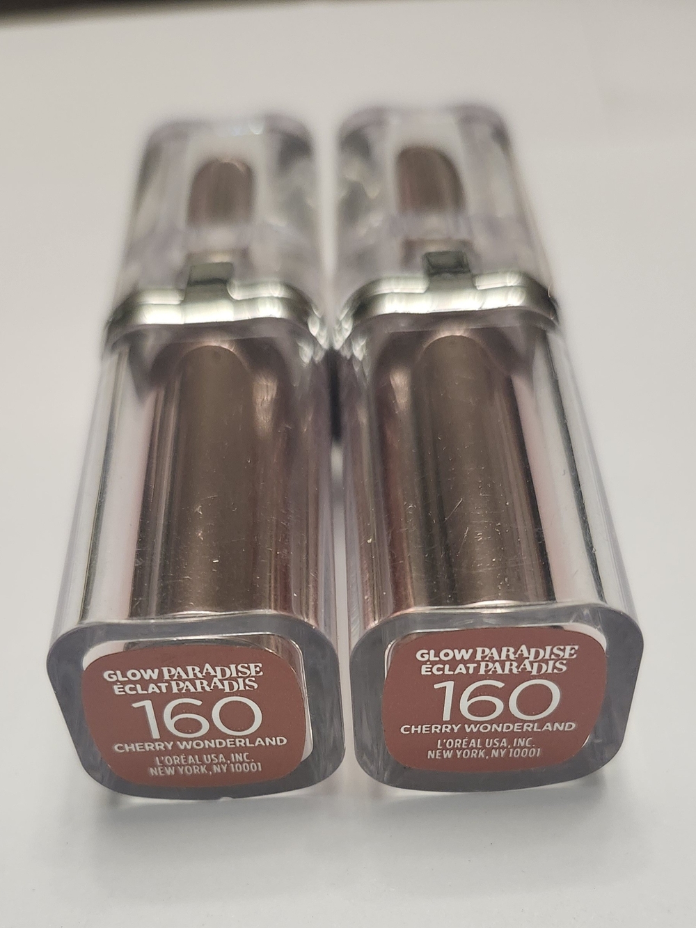 L'Oréal Glow Paradise Lipstick 160 Cherry Wonderland - New Set Of 2
